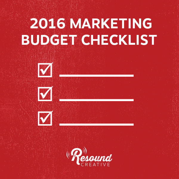 Introducing Our Downloadable 2016 Marketing Budget Checklist