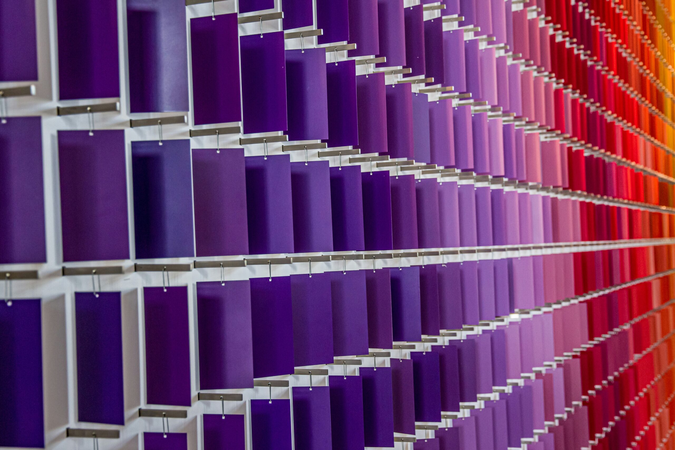 Color swatches representing a transition and rebrands